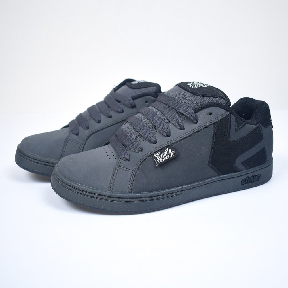 Etnies Twitch Fader SMU Famous Stars & Straps - 8 Black Skateboard Shoes FSAS
